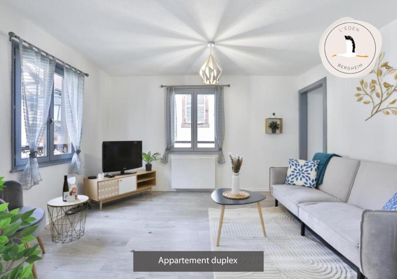 Appartements Duplex 3 Et 4 Personnes - Climatisation - Village Elu Parmi Les "Plus Beaux Villages De France" - Route Des Vins - Centre Alsace Bergheim Kültér fotó
