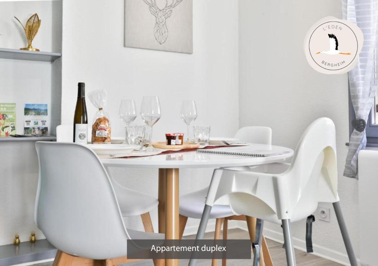Appartements Duplex 3 Et 4 Personnes - Climatisation - Village Elu Parmi Les "Plus Beaux Villages De France" - Route Des Vins - Centre Alsace Bergheim Kültér fotó