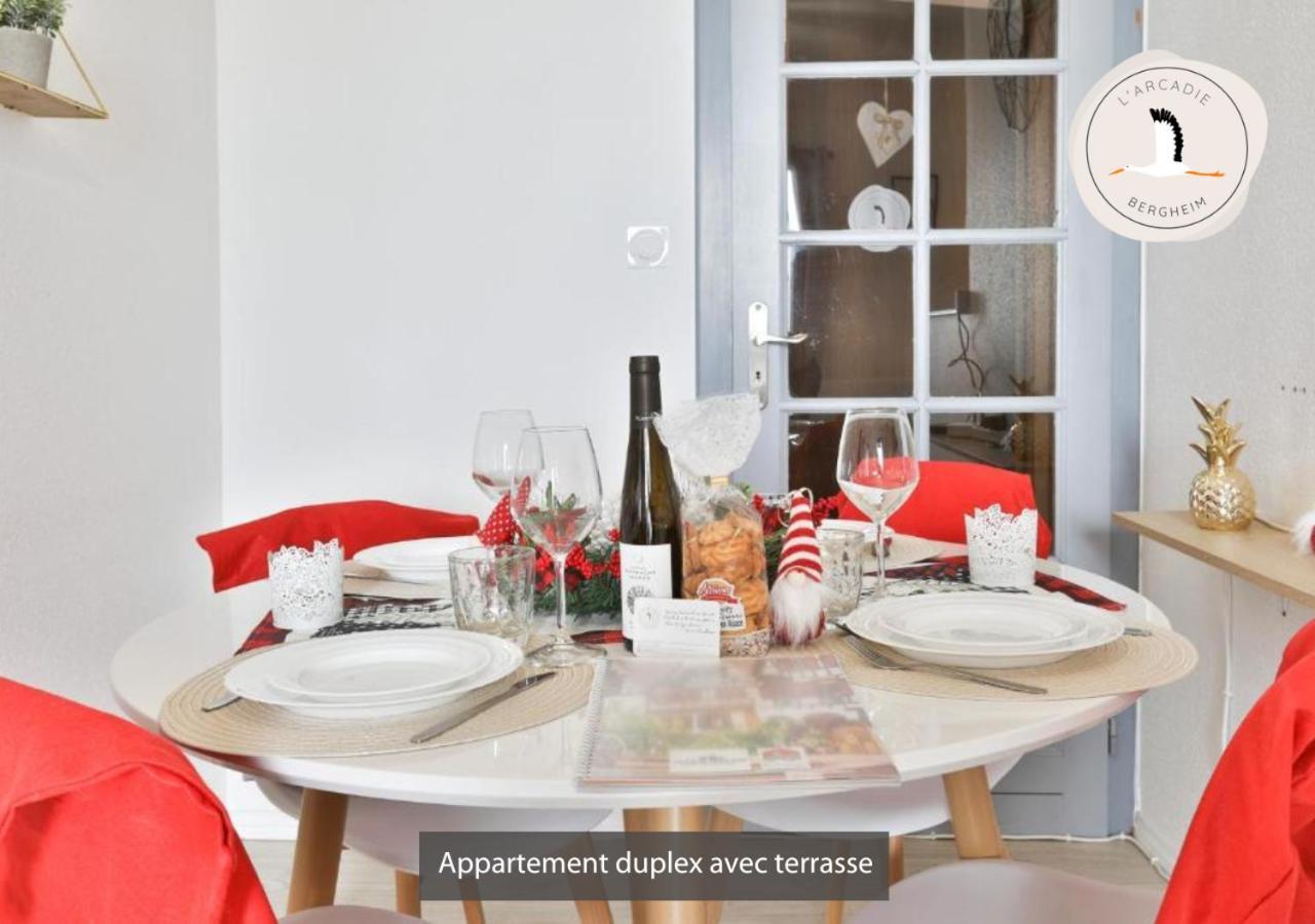 Appartements Duplex 3 Et 4 Personnes - Climatisation - Village Elu Parmi Les "Plus Beaux Villages De France" - Route Des Vins - Centre Alsace Bergheim Kültér fotó