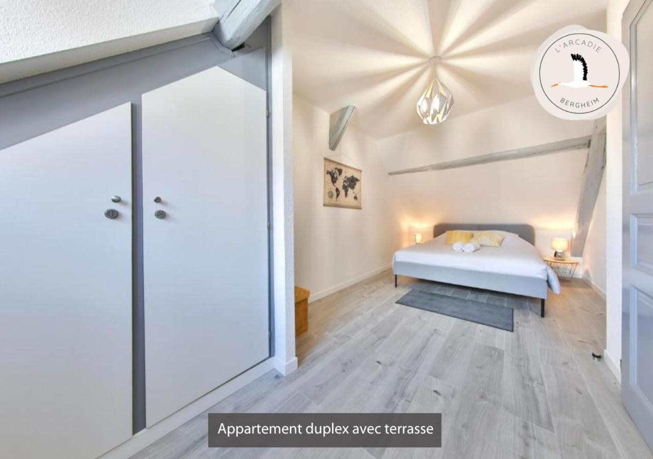 Appartements Duplex 3 Et 4 Personnes - Climatisation - Village Elu Parmi Les "Plus Beaux Villages De France" - Route Des Vins - Centre Alsace Bergheim Kültér fotó