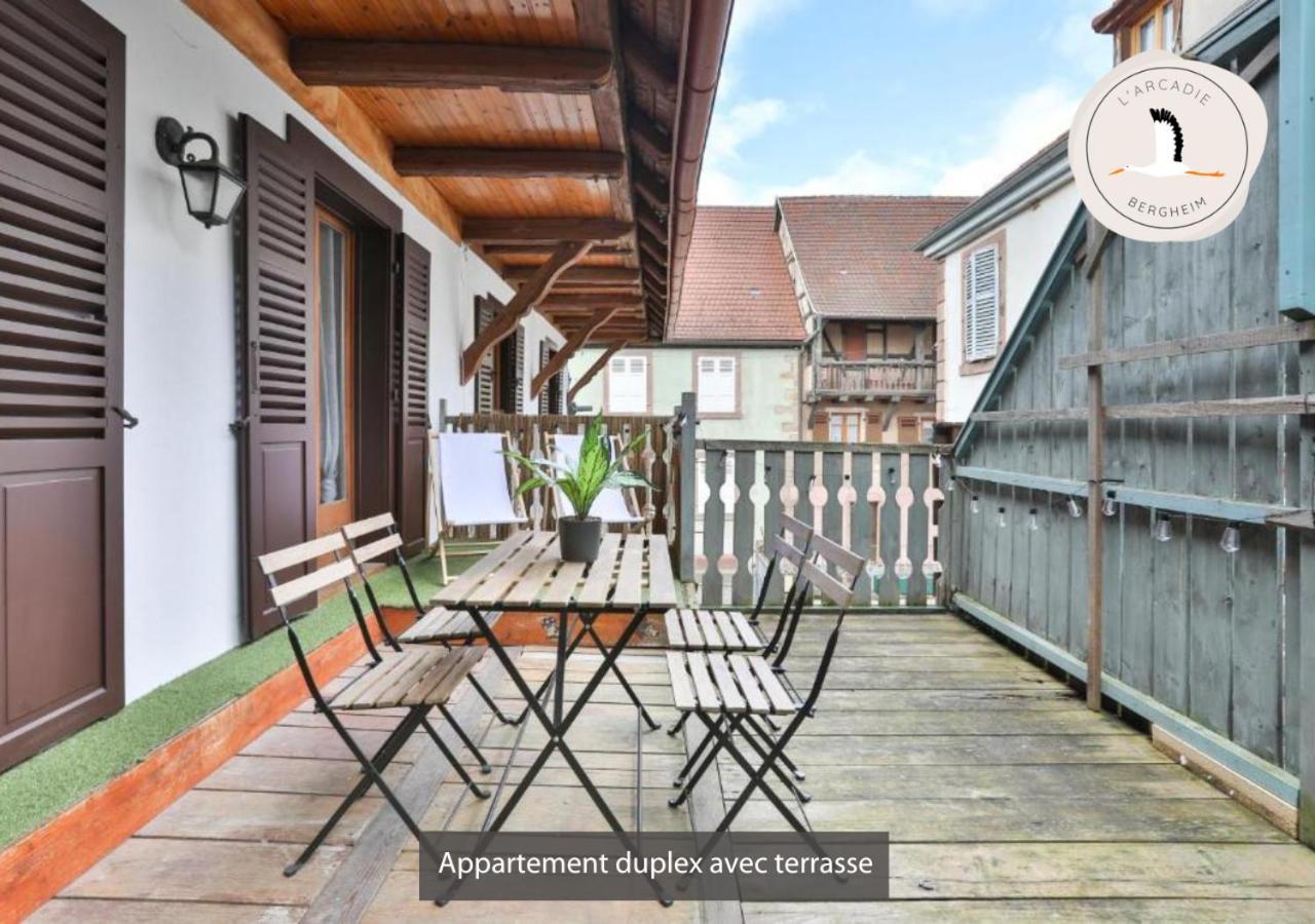 Appartements Duplex 3 Et 4 Personnes - Climatisation - Village Elu Parmi Les "Plus Beaux Villages De France" - Route Des Vins - Centre Alsace Bergheim Kültér fotó