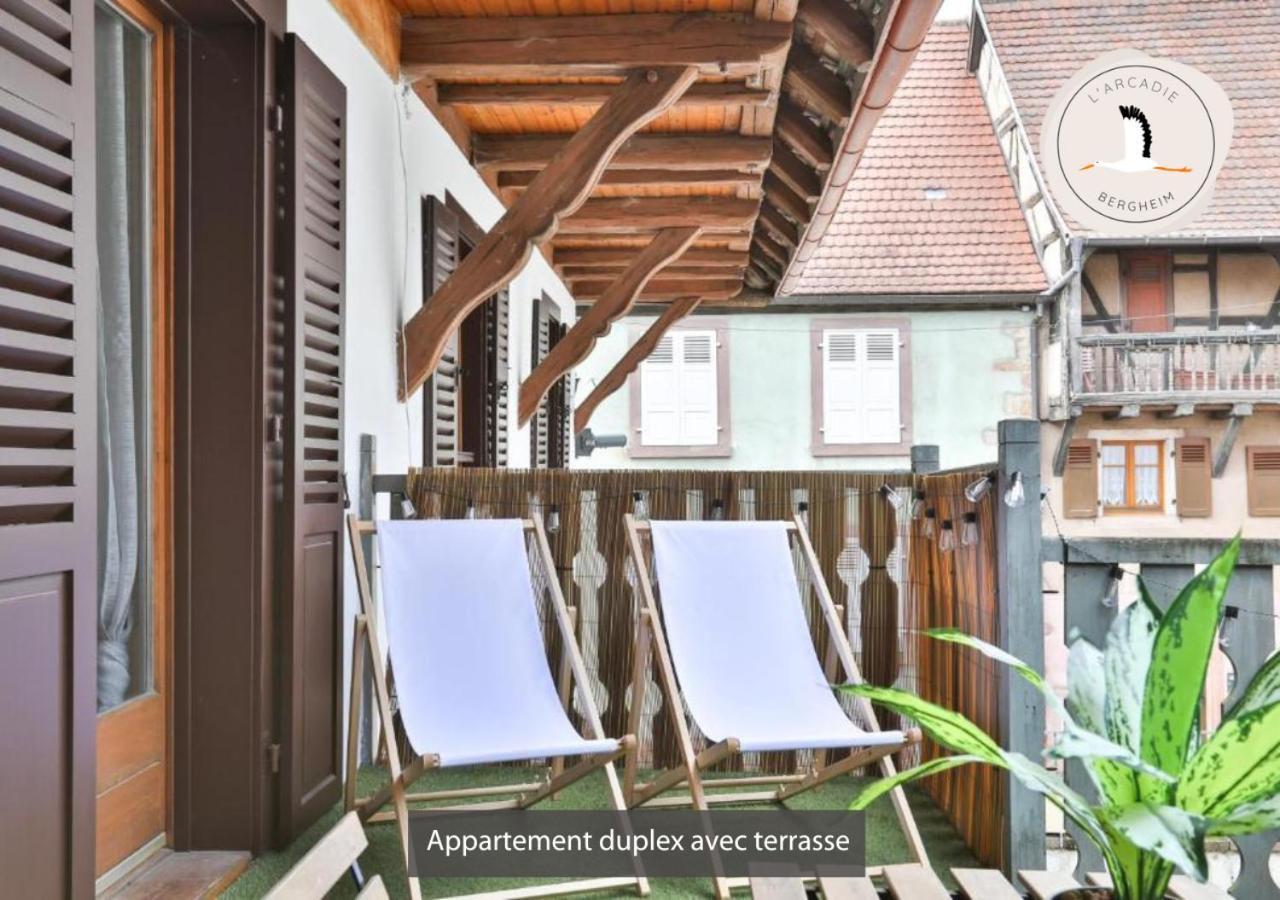 Appartements Duplex 3 Et 4 Personnes - Climatisation - Village Elu Parmi Les "Plus Beaux Villages De France" - Route Des Vins - Centre Alsace Bergheim Kültér fotó