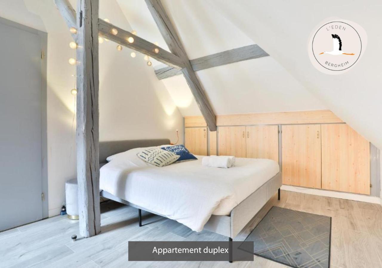 Appartements Duplex 3 Et 4 Personnes - Climatisation - Village Elu Parmi Les "Plus Beaux Villages De France" - Route Des Vins - Centre Alsace Bergheim Kültér fotó